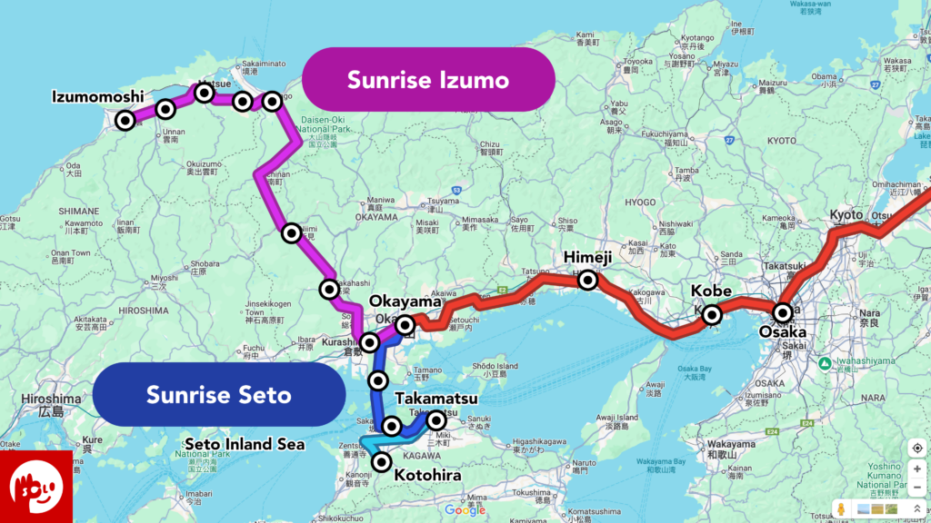 Sunrise Express Map